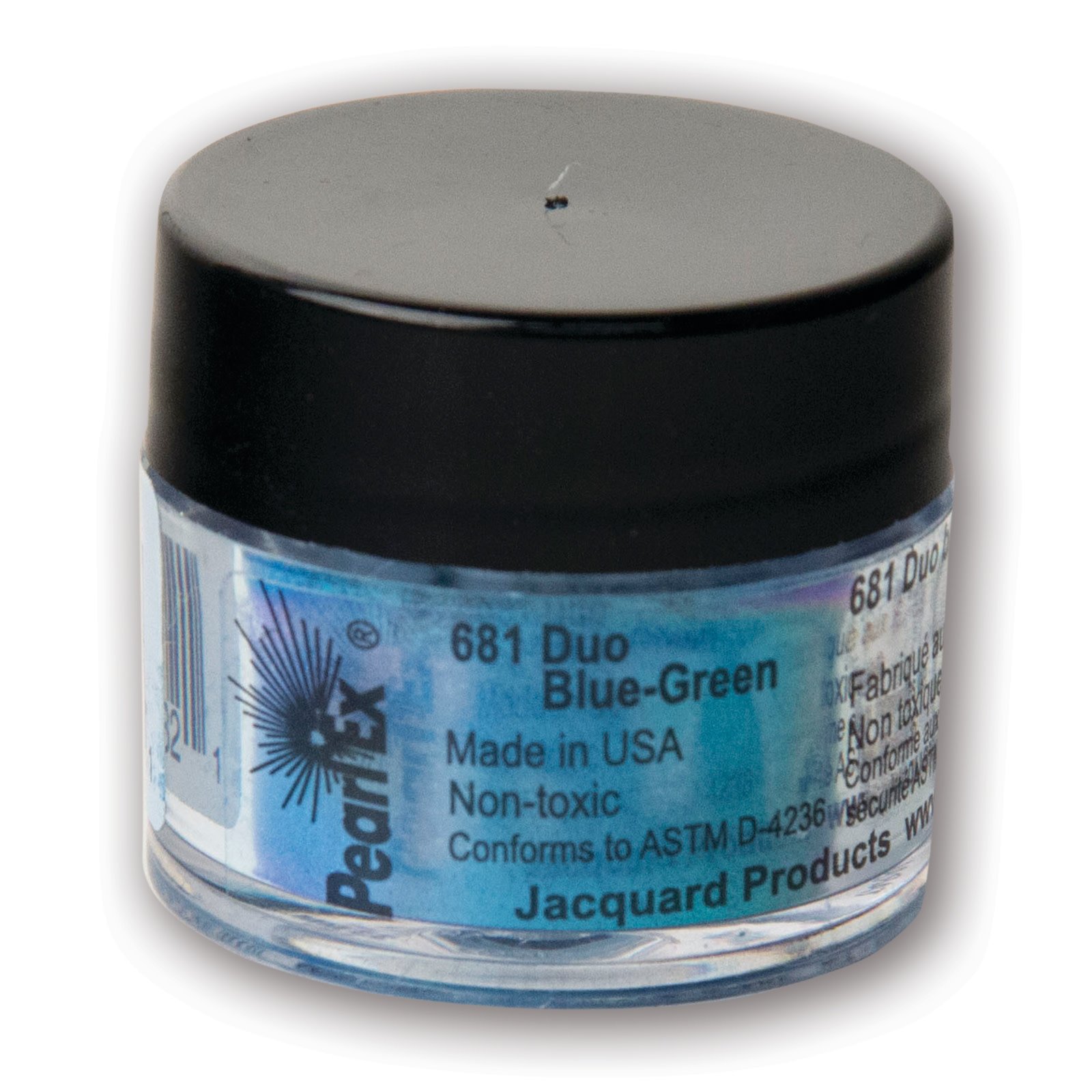 Jacquard Pearl Ex Powdered Pigment, 3g Jar, Duo Blue/Green