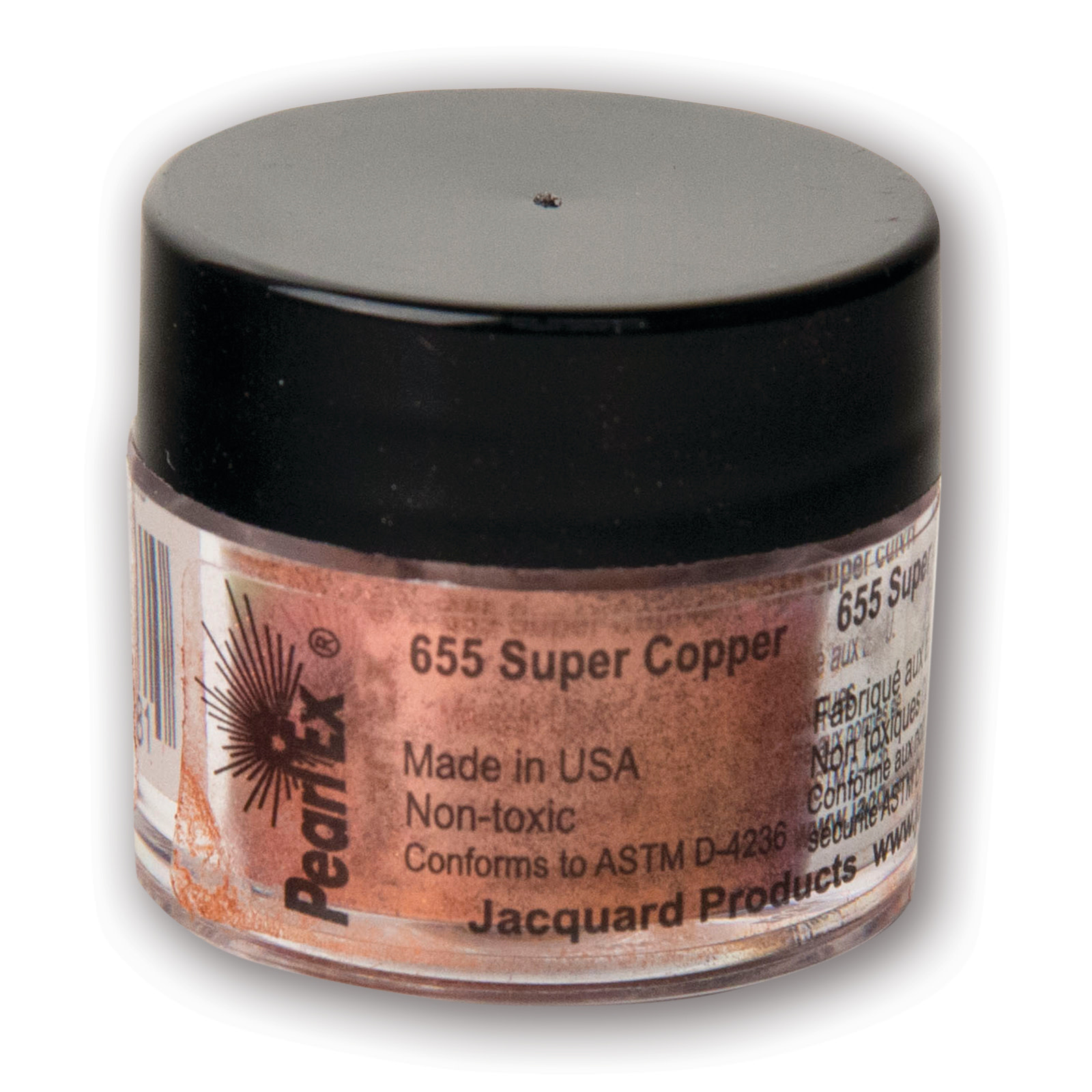 Jacquard Pearl Ex Powdered Pigment, 3g Jar, Super Copper