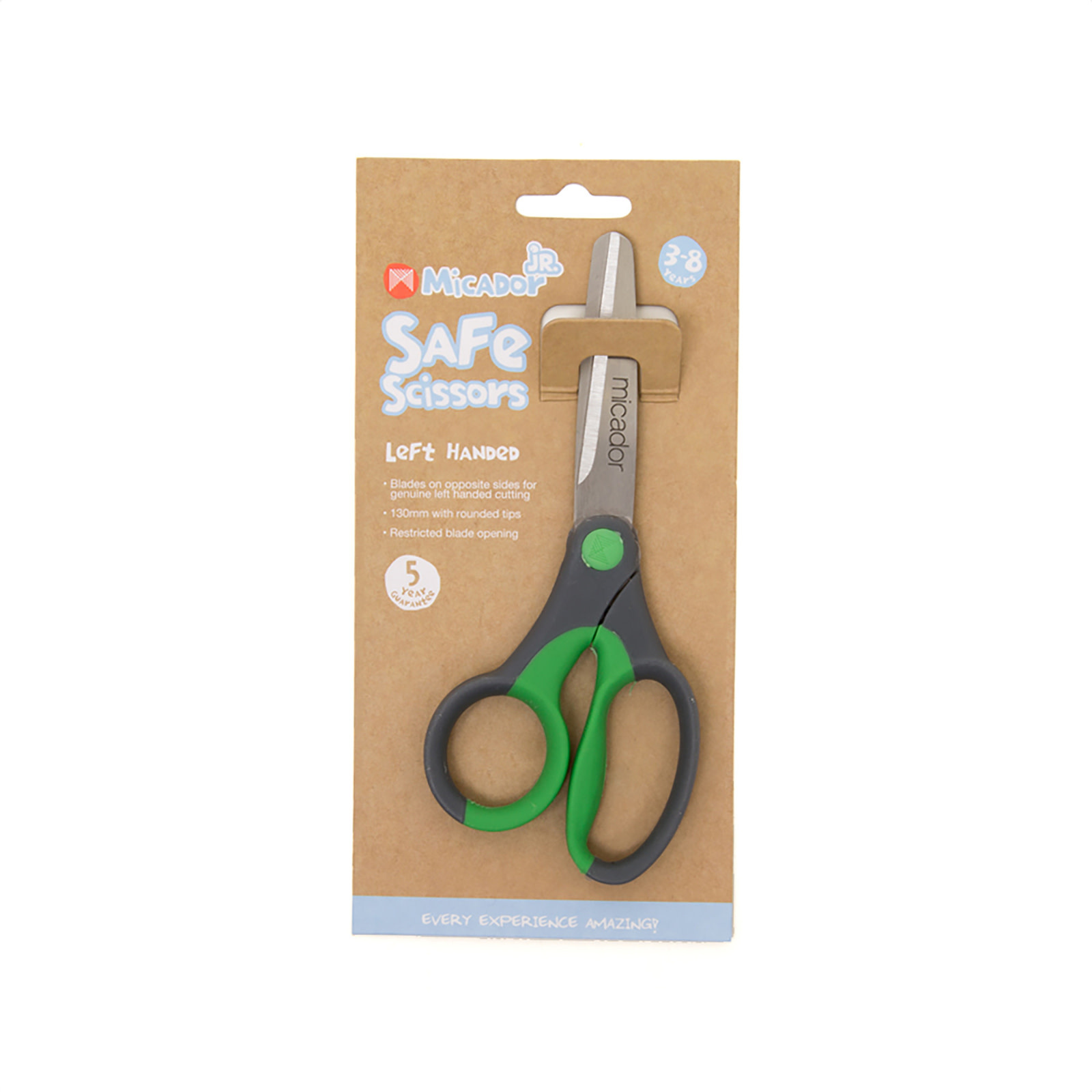Micador jR. Safe Scissors Green Left Handed