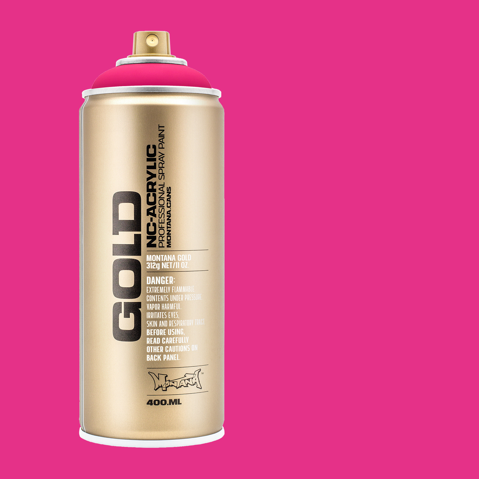 Montana Cans GOLD Spray Color, Gleaming Pink - 400ml Spray Can