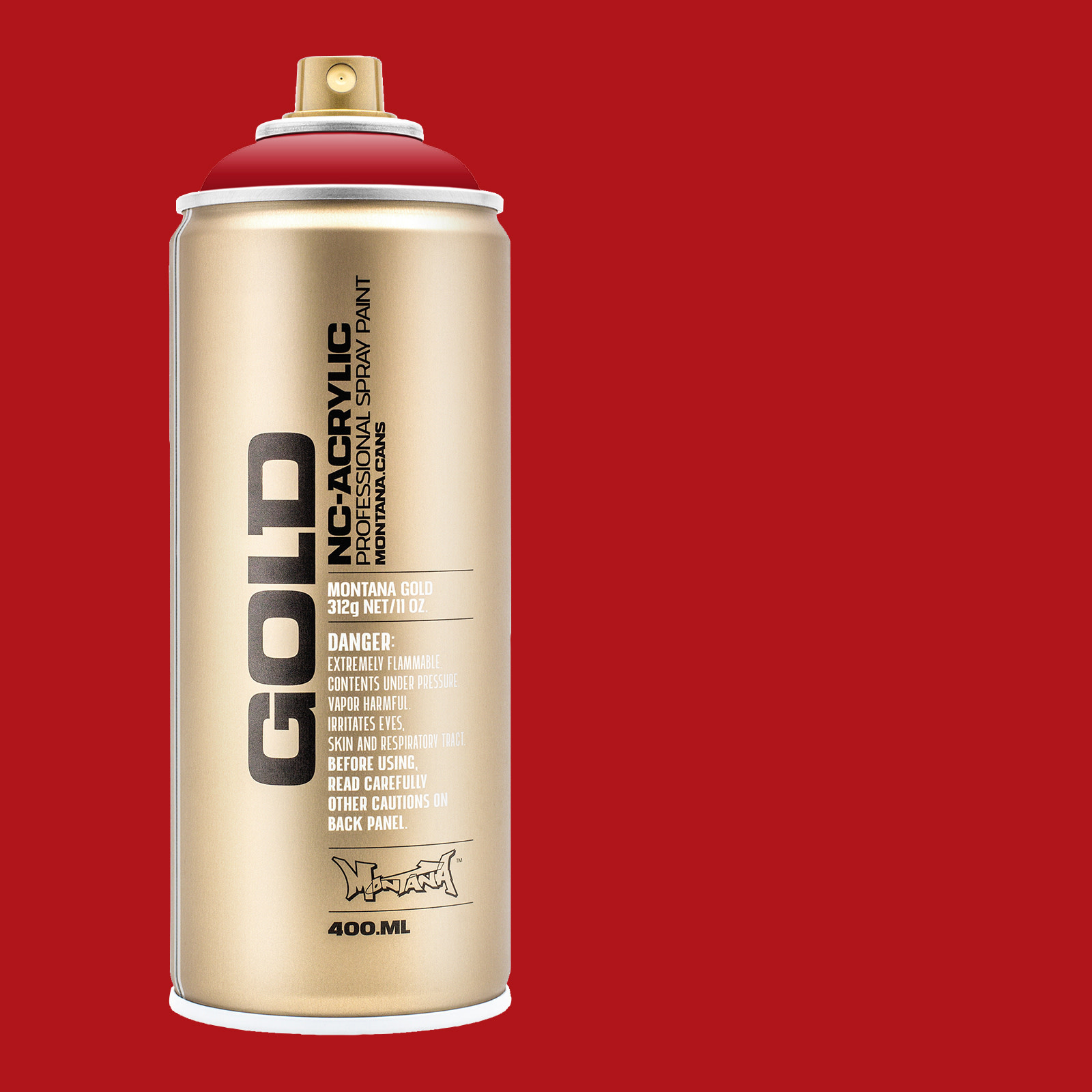 Montana Cans GOLD Spray Color, Shock KENT Blood Red - 400ml Spray Can