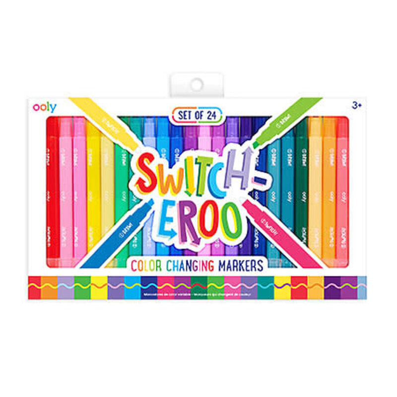 OOLY Switch-Eroo Color Changing Marker Set, 12
