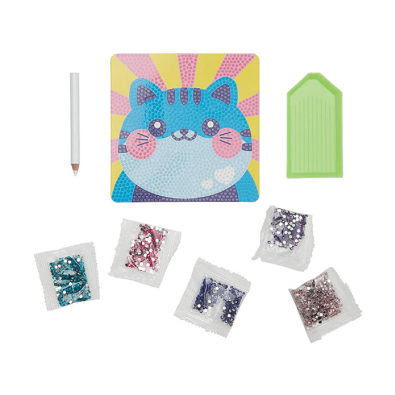 OOLY Mini Gem Art Kits, Cutesy Cat