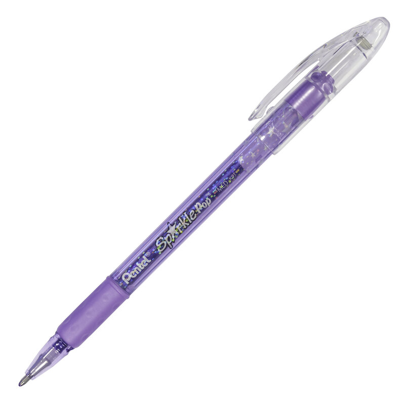 Pentel Sparkle Pop Metallic Gel Pens, Violet/Blue Metallic