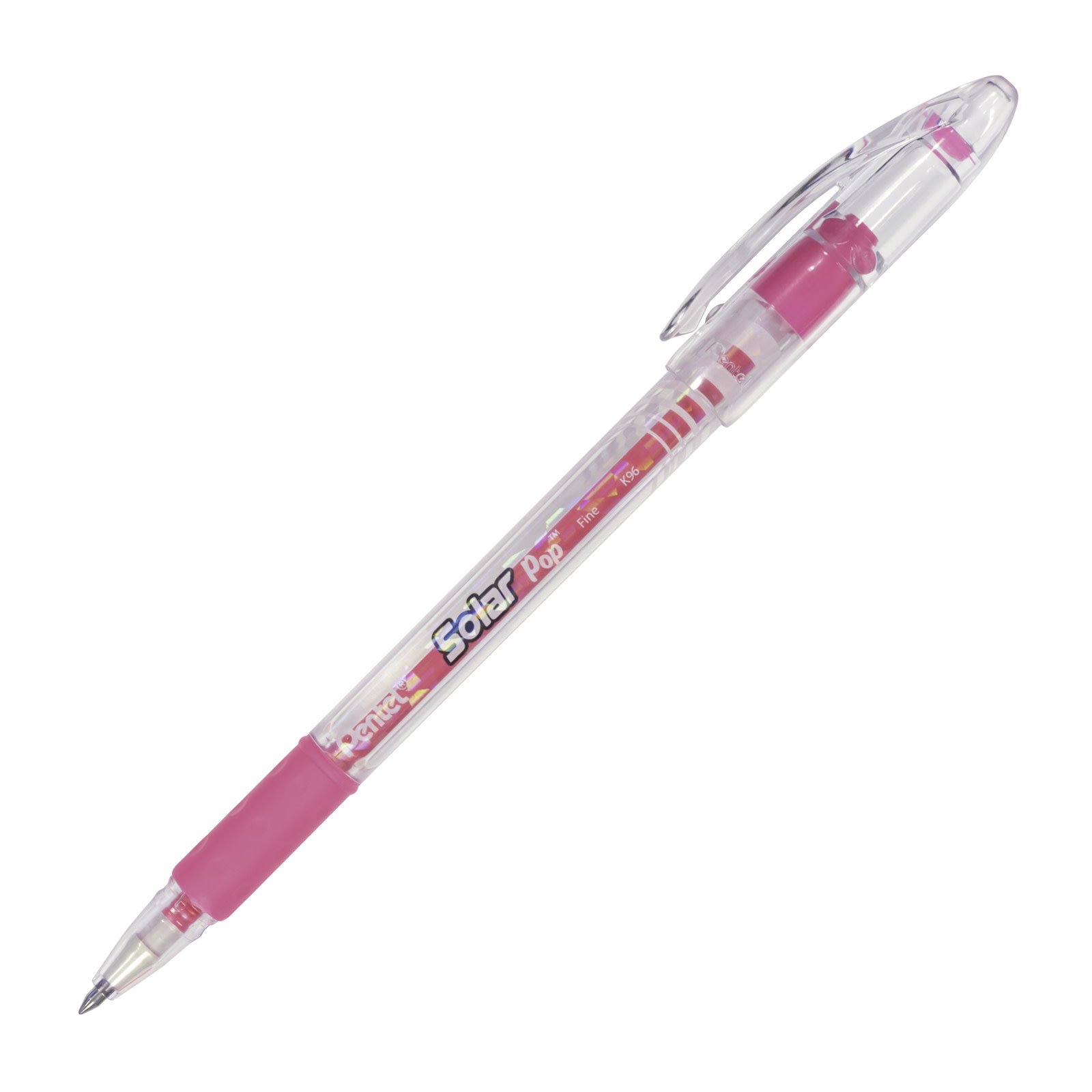 Pentel Solar Pop Neon Gel Pens, Pink Neon