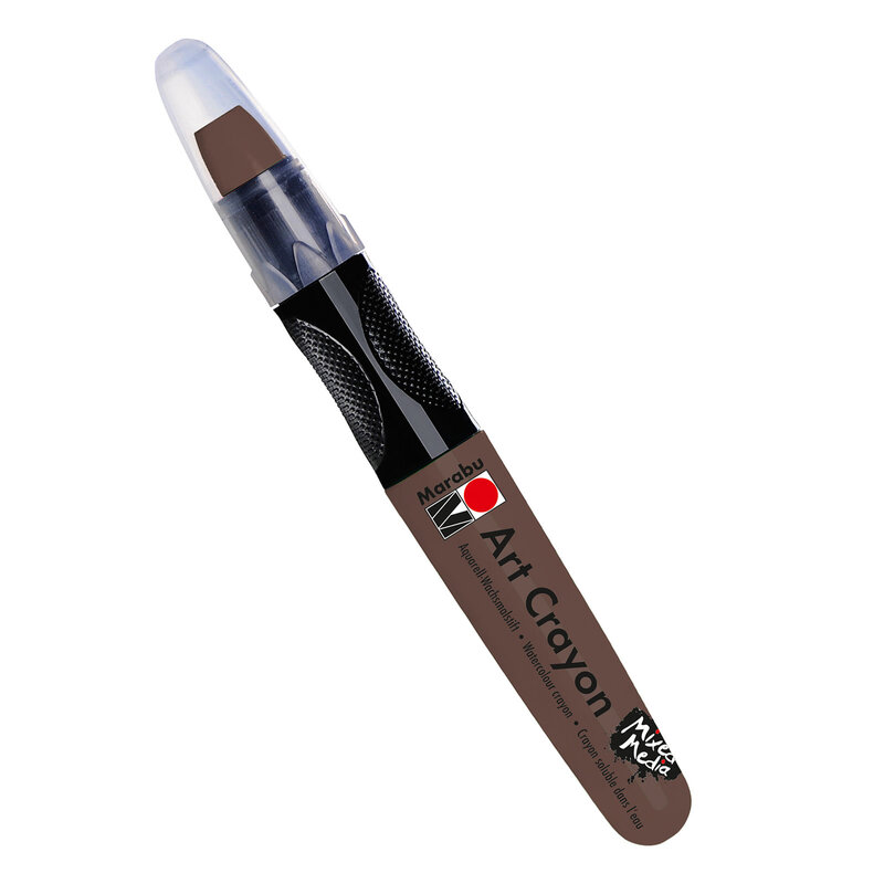 Marabu Art Crayons, Cocoa - Water Soluble Wax