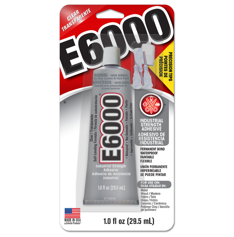 Eclectic E-6000 Adhesive, Precision Tip Adhesive 1 oz
