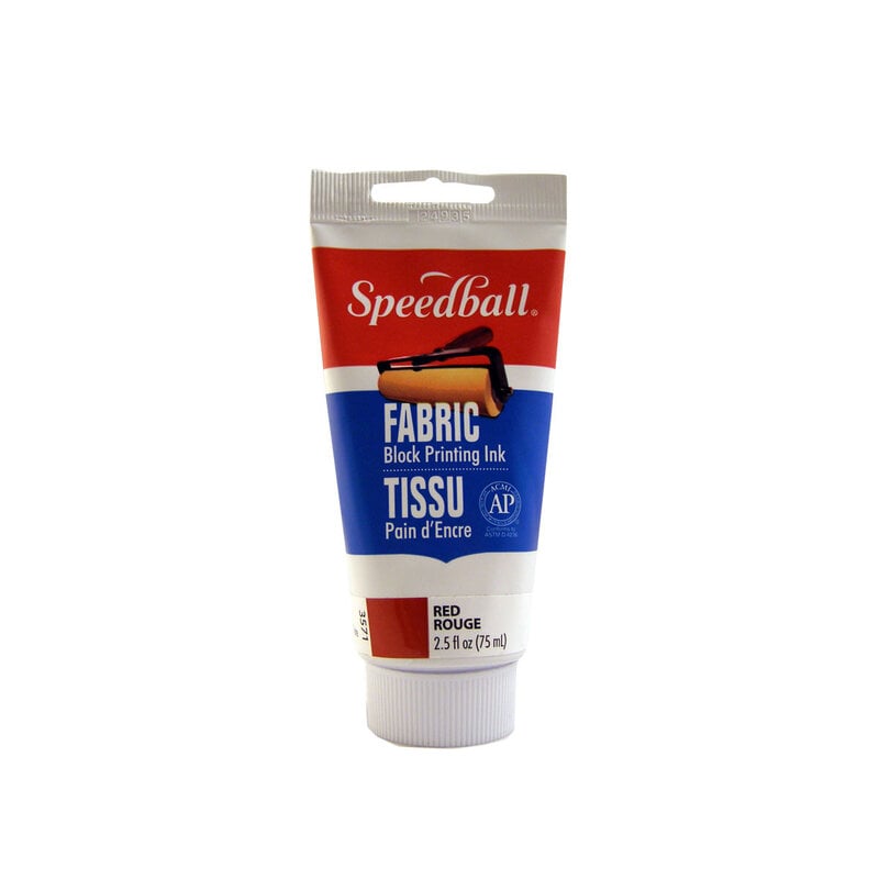 Speedball Printing Inks for Fabrics, 2.5 oz., Red