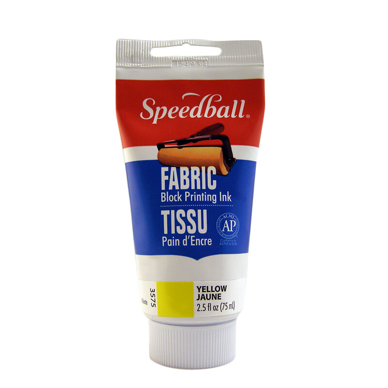 Speedball Printing Inks for Fabrics, 2.5 oz., Yellow