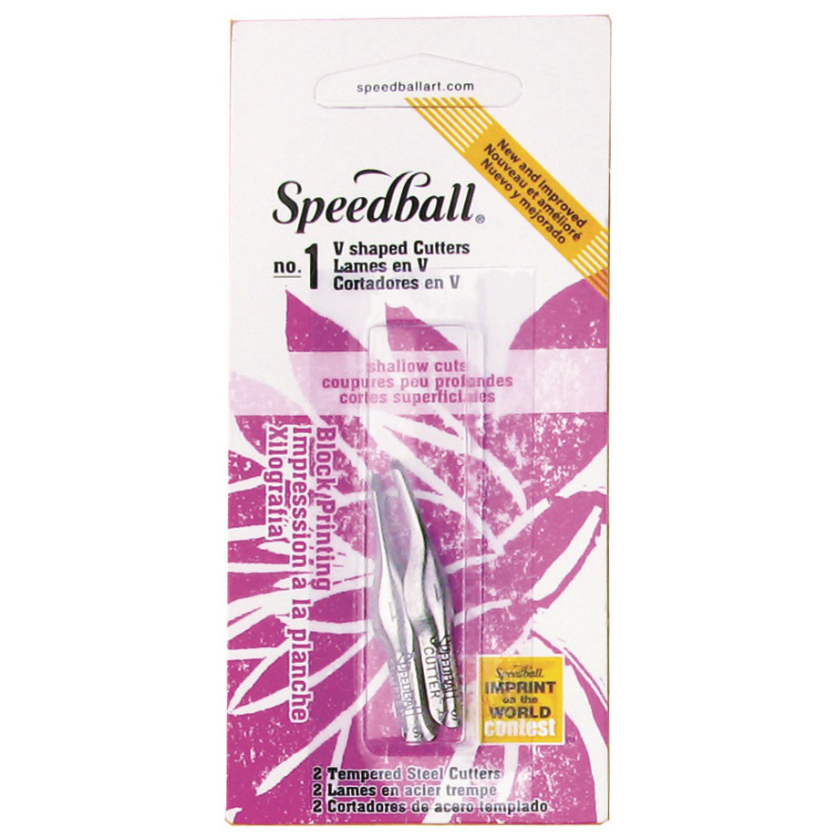 Speedball Linoleum Cutters, Cutters w/Replacement Blades, No. 1 Liner