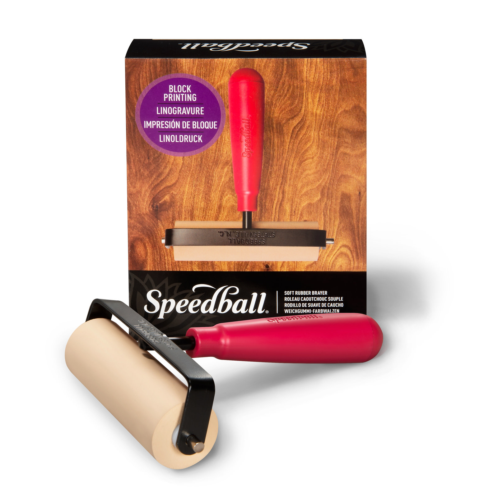 Speedball Deluxe Soft Rubber Brayers, 4" No. 64