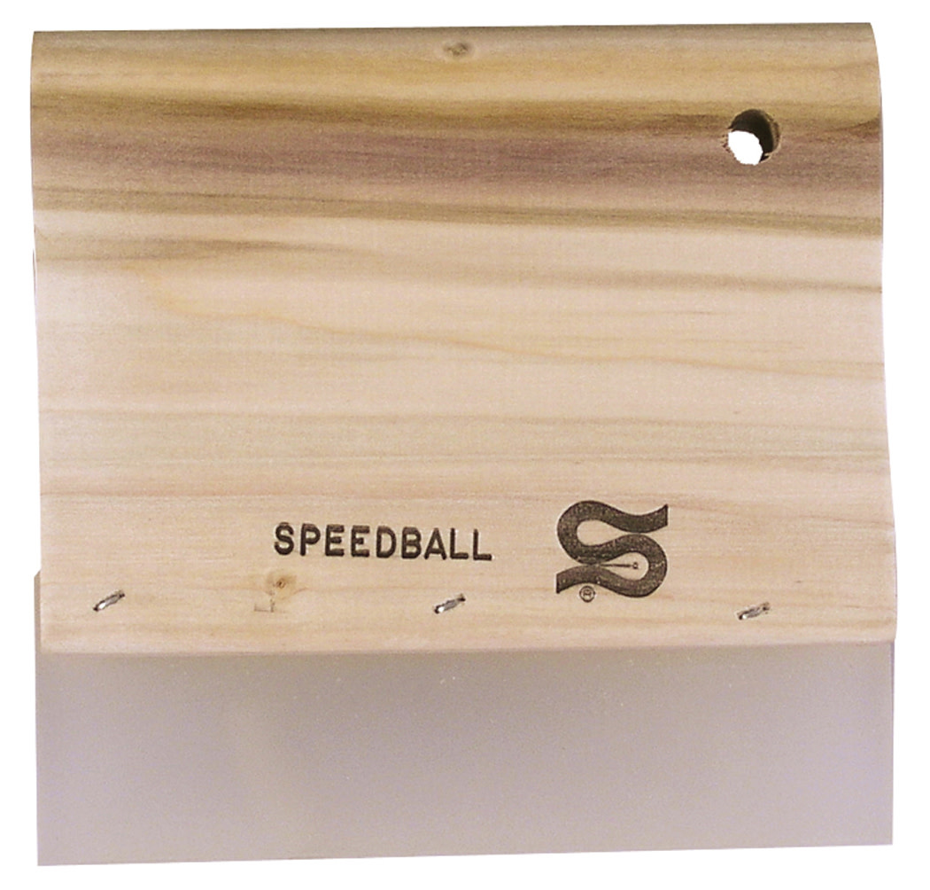 Speedball Professional Graphic Wood Squeegee, 6"