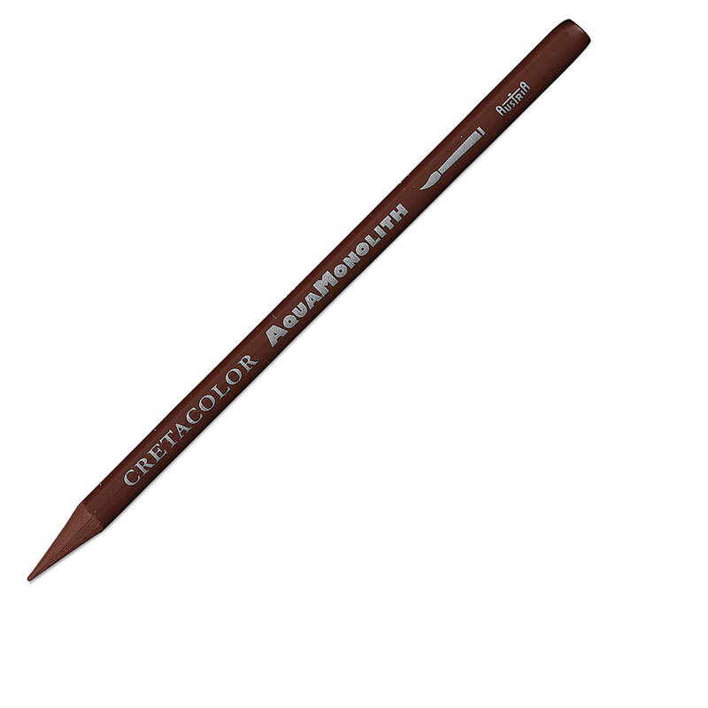 Cretacolor Aqua Monolith Woodless Watercolor Pencils, Red Brown