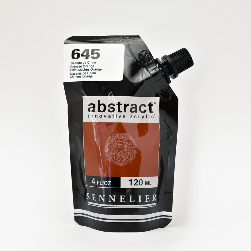 Sennelier Abstract Acrylics, Satin, Chinese Orange