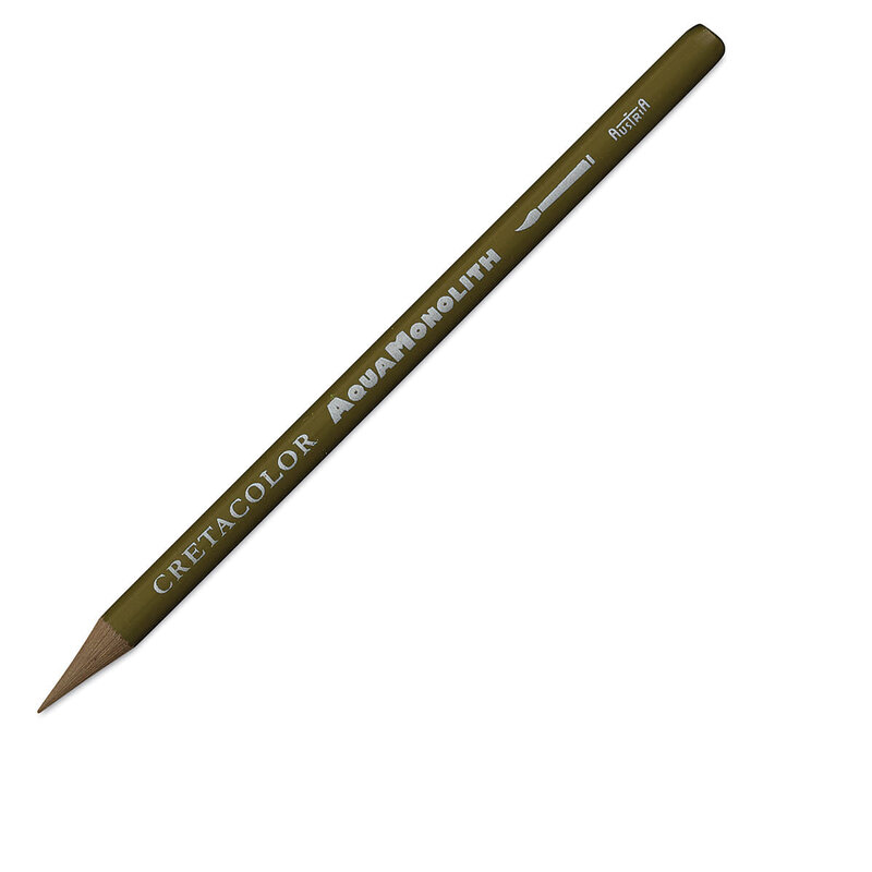 Cretacolor Aqua Monolith Woodless Watercolor Pencil Olive Brown