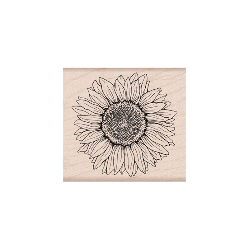 Hero Arts Woodblock - Wood Mounted Stamps - Hero Florals Sunflower