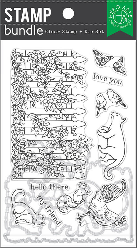 Hero Arts Die and Clear Photopolymer Stamps Set - Garden Critters