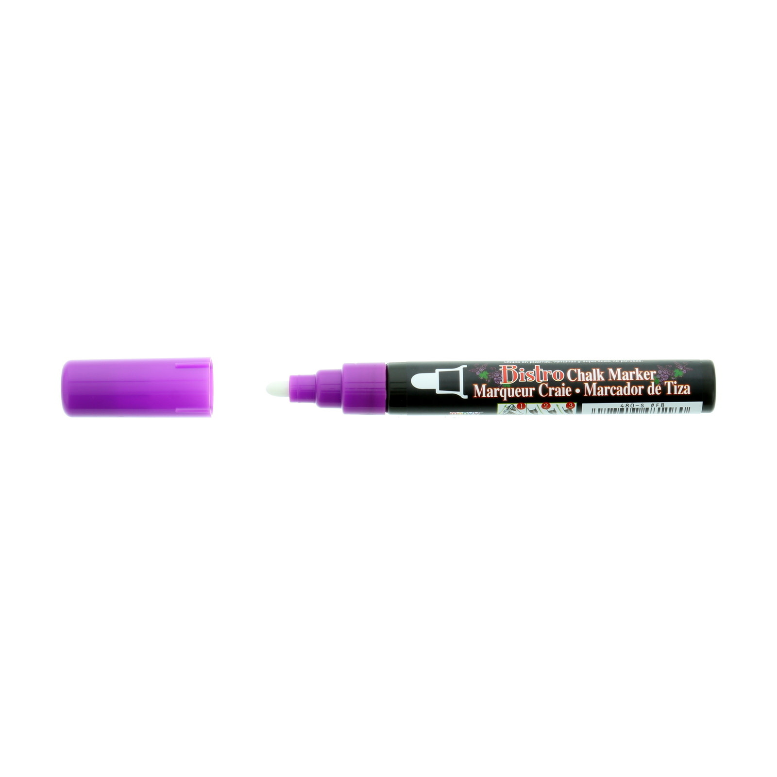 Uchida Bistro Chalk Marker Broad - 6mm, Fluorescent Violet
