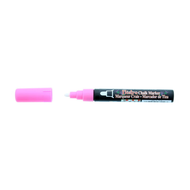 Uchida Bistro Chalk Markers, Broad - 6mm, Fluorescent Pink