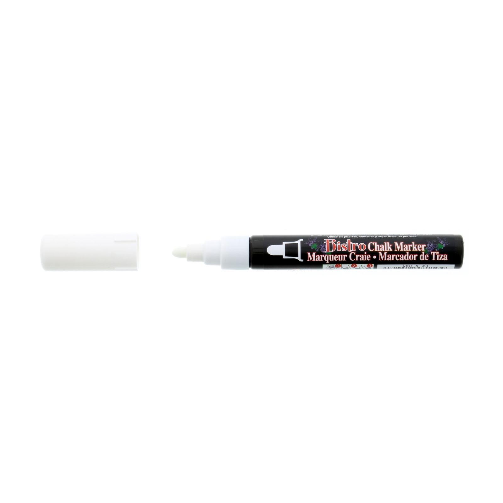 Uchida Bistro Chalk Markers, Broad - 6mm, White