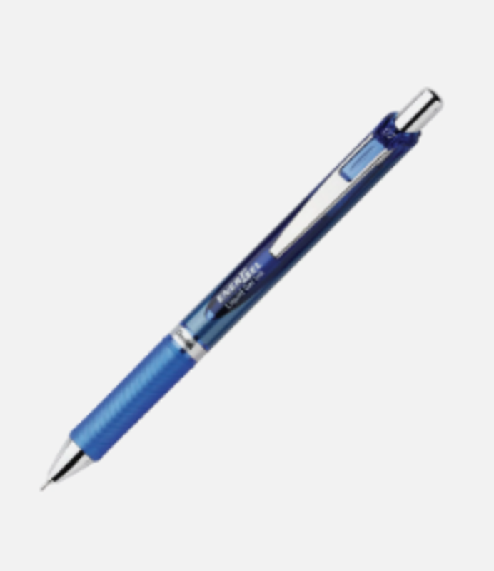 Pentel  EnerGel-X Retractable Ballpoint Pen, Medium Point, Blue Ink