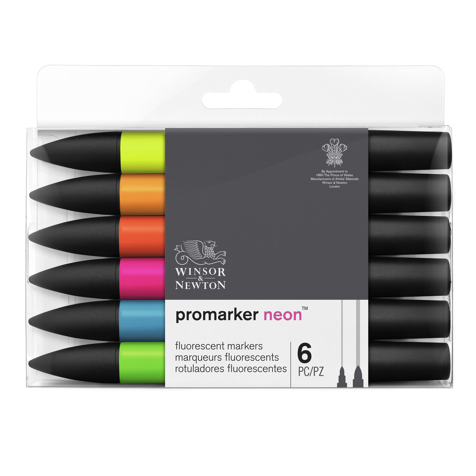 Winsor & Newton PROMARKER 6 NEON SET