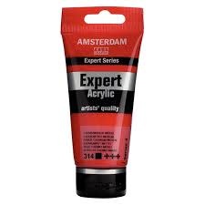 Amsterdam Expert Series Acrylics, 75ml Tubes, Cadmium Red Medium