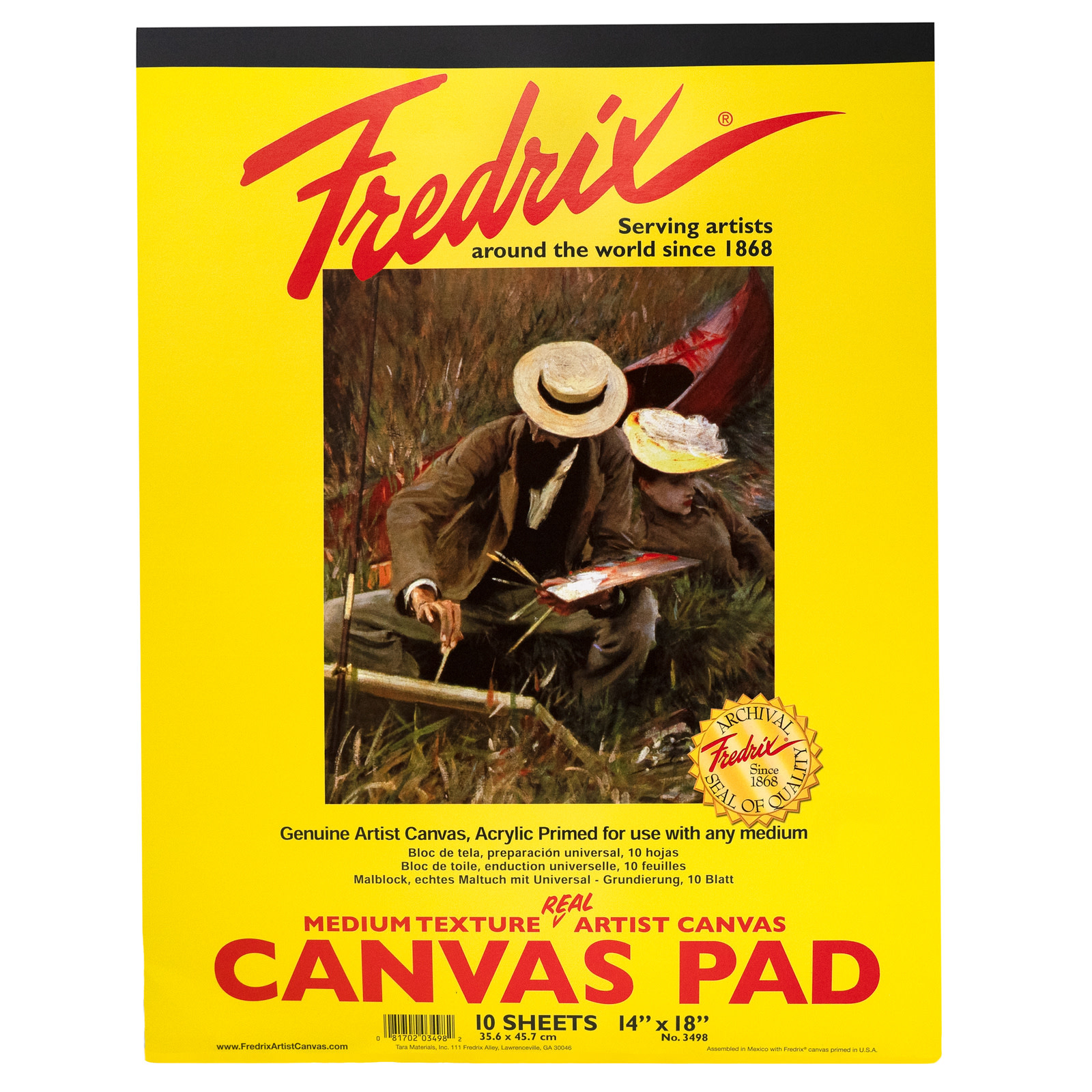 Fredrix Real Canvas Pad 14X18