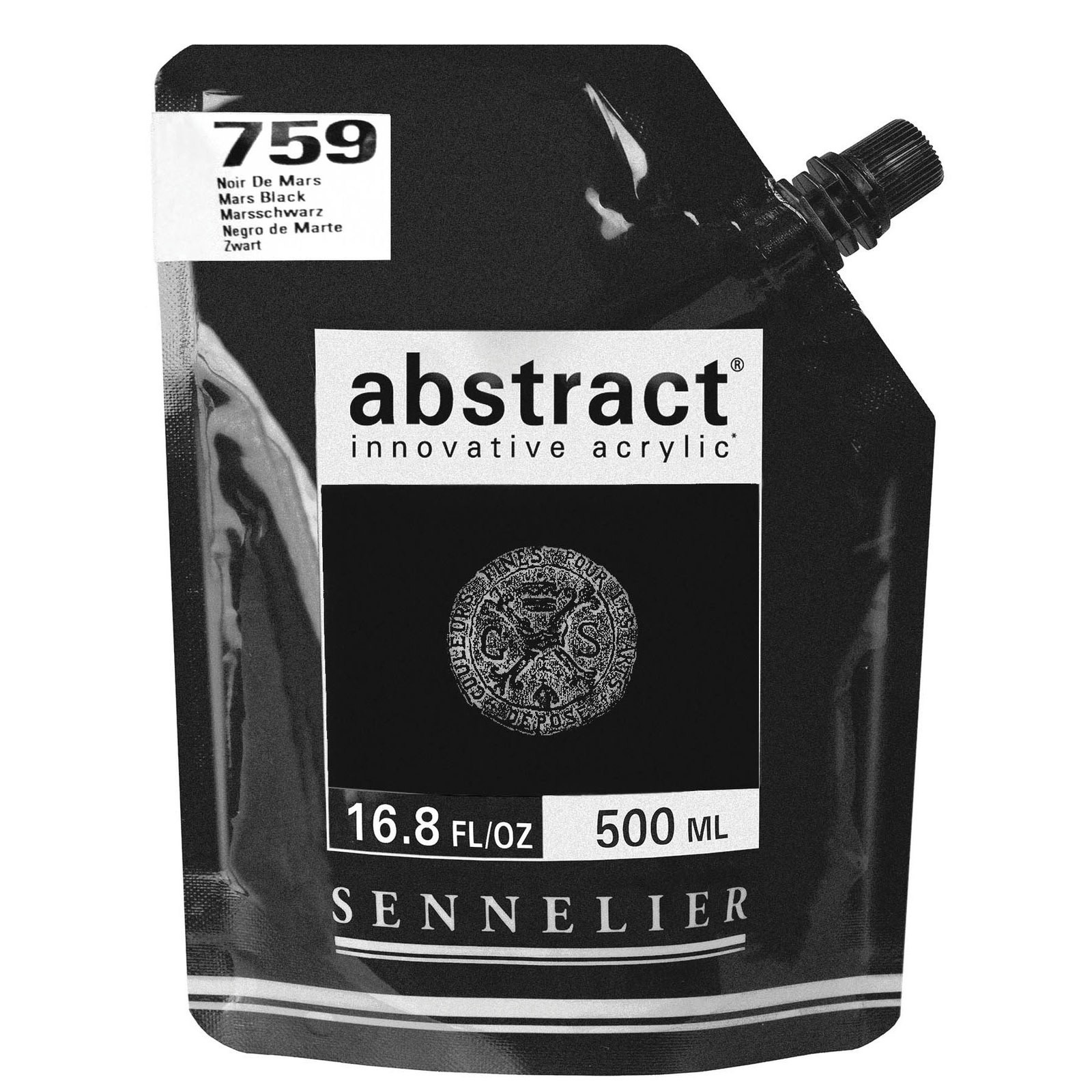 Sennelier Abstract Acrylics 500ML Mars Black