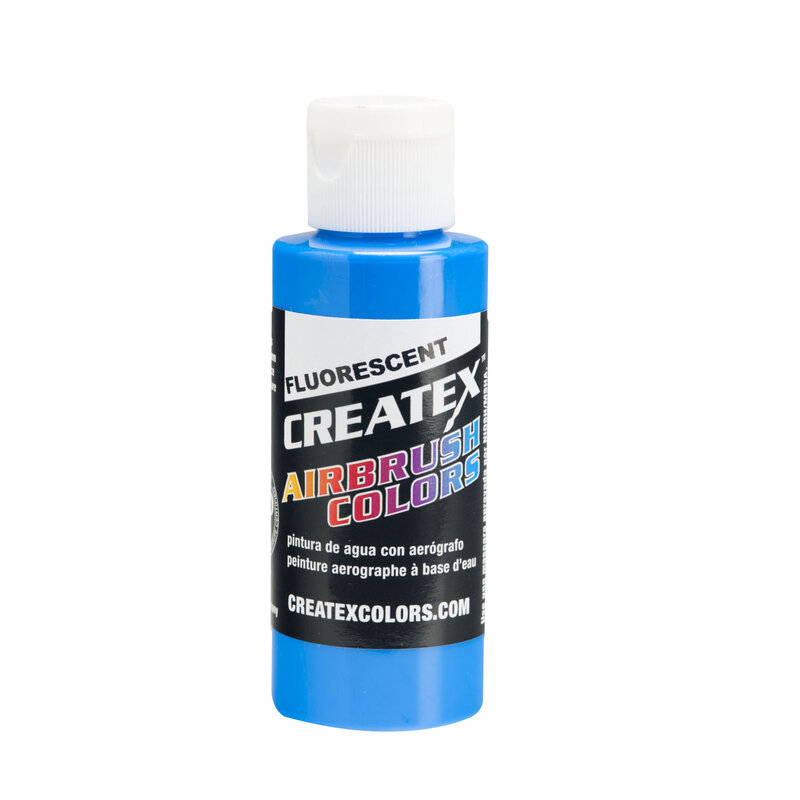 Createx Airbrush Colors 2oz Fluorescent Blue