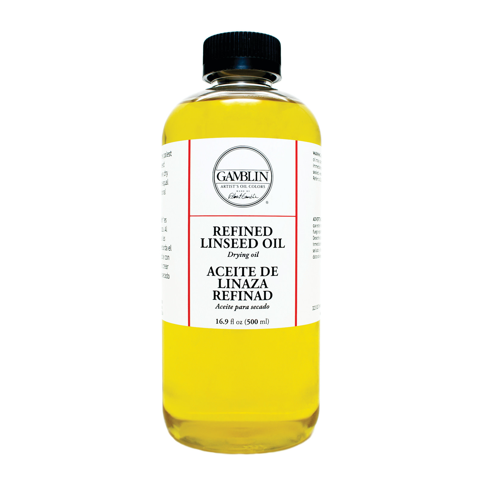 Gamblin Refined Linseed Oil, 16.9 oz.