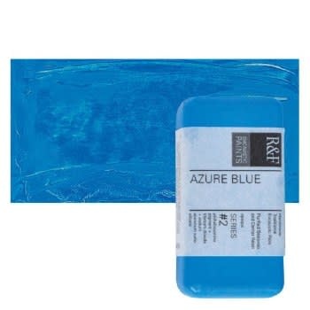 R&F Handmade Paints Encaustic Paint Cakes Azure Blue40ML