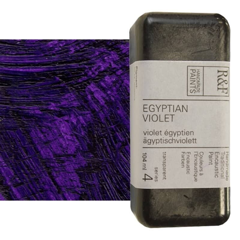 R&F Handmade Paints Encaustic Paint Cakes Egyptian Violet40ML