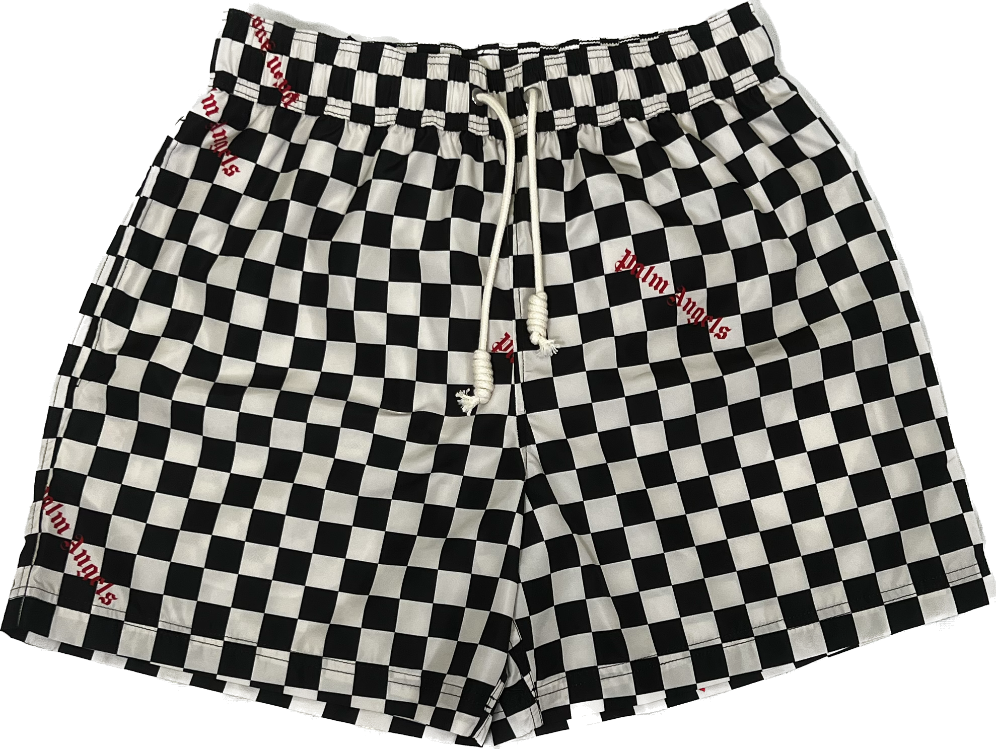 Brand New Palm Angels Damier Print Swimshorts Size Small - Bring It Back LLC