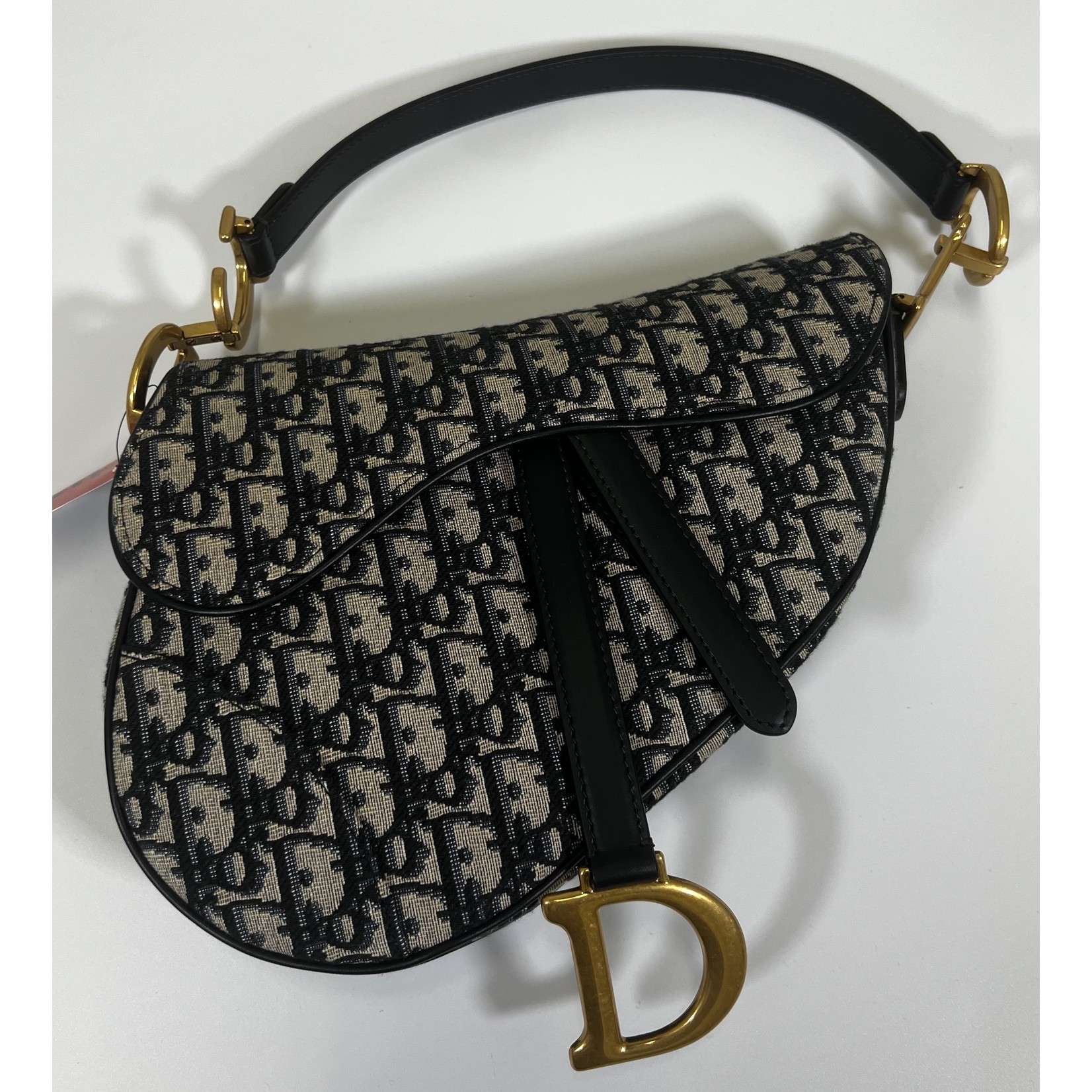 Dior Saddle Bag with Strap Blue Dior Oblique Jacquard - Bring It Back LLC