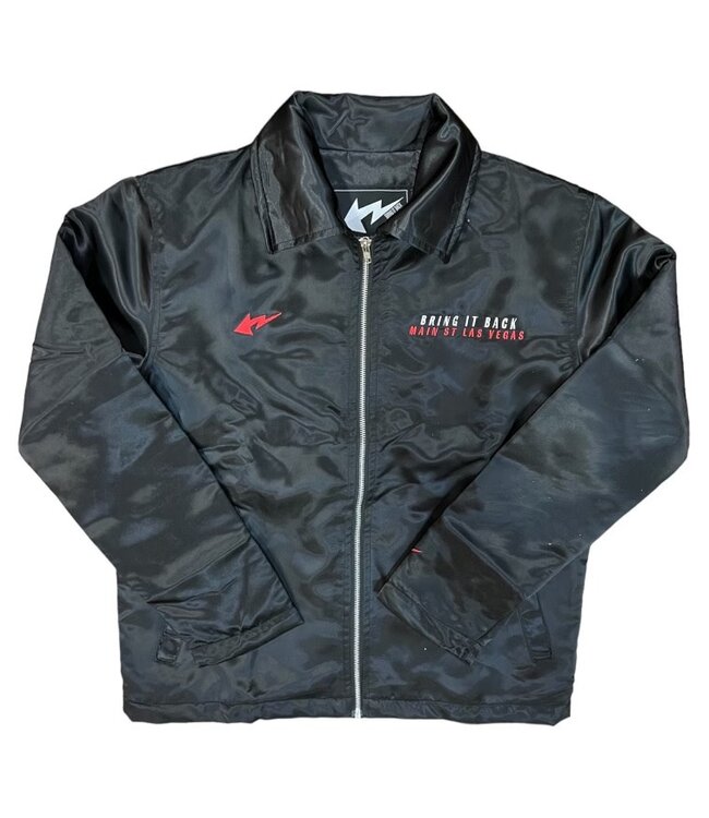 Bring It Back Las Vegas Bring It Back Satin Work Jacket