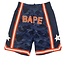A Bathing Ape Bape Color Camo Wide Basketball Shorts "Orange & Blue"