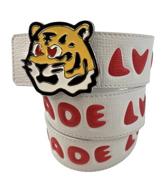 Louis Vuitton Louis Vuitton x Nigo Denim 40mm Reversible Belt White Size 90 (32US)