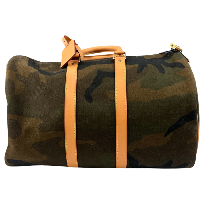 Louis Vuitton Louis Vuitton x Supreme Keepall Bandouliere 45 Camo