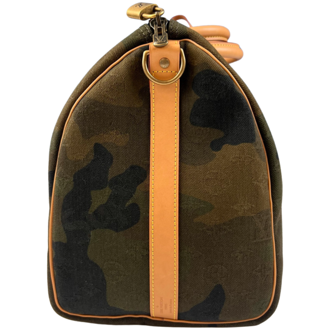 Louis Vuitton Louis Vuitton x Supreme Keepall Bandouliere 45 Camo