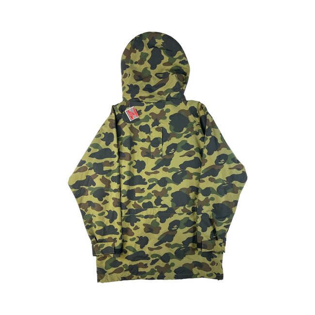 A Bathing Ape Bape Green Camo Snowboard Jacket Size XL