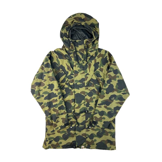 A Bathing Ape Bape Green Camo Snowboard Jacket Size XL