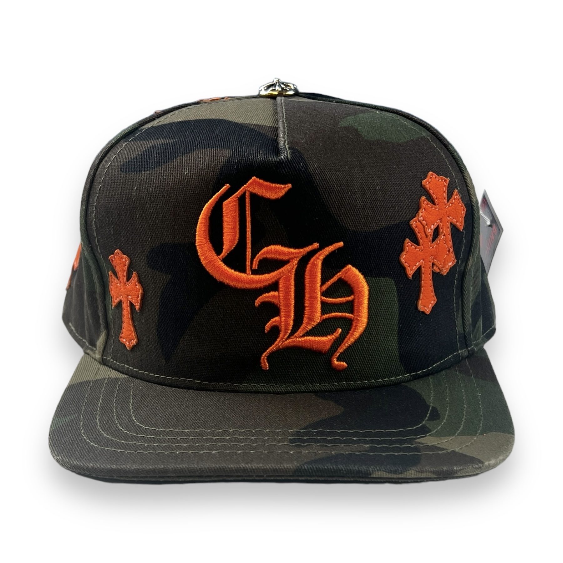 Chrome Hearts Camo Cross Patch Hat