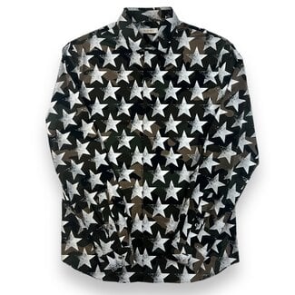 Valentino Valentino Camo Star Button Up Size Large