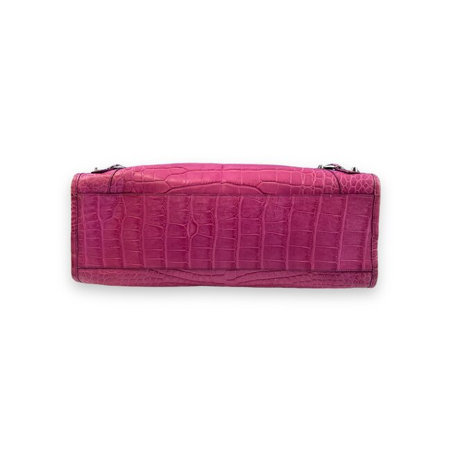 Balenciaga Balenciaga Classic City Pink Crocodile Bag