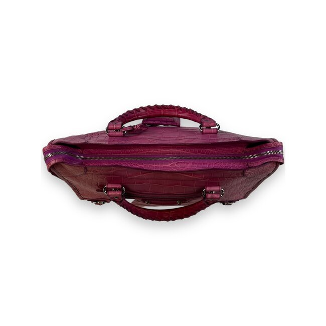 Balenciaga Balenciaga Classic City Pink Crocodile Bag
