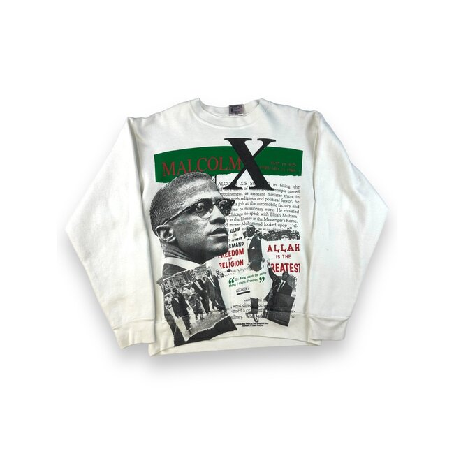 vintage 90s Malcom X Crewneck Size Large