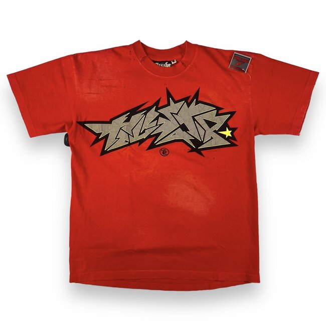 Hellstar Cracked Logo Tee Red Size Small