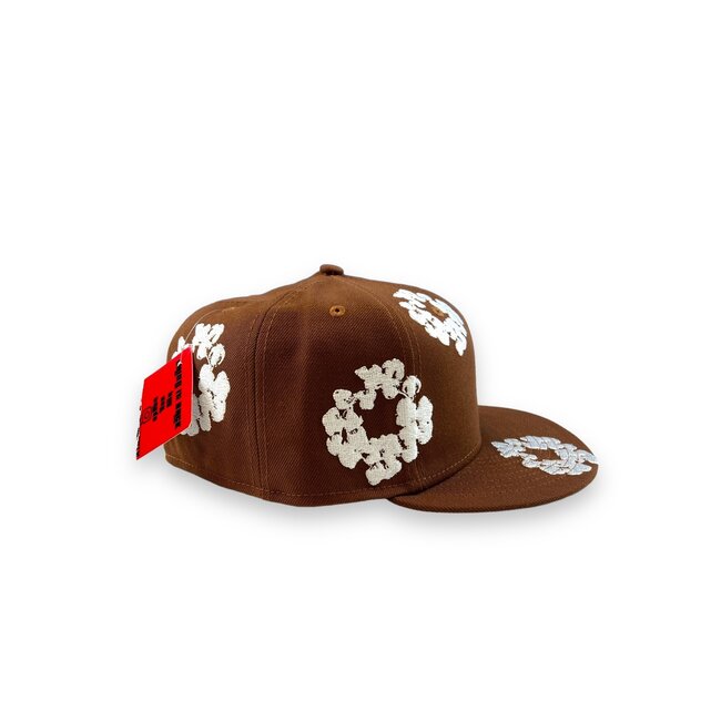 Denim Tears Denim Tears Cotton Wreath Fitted Hat Brown Size 7 5/8