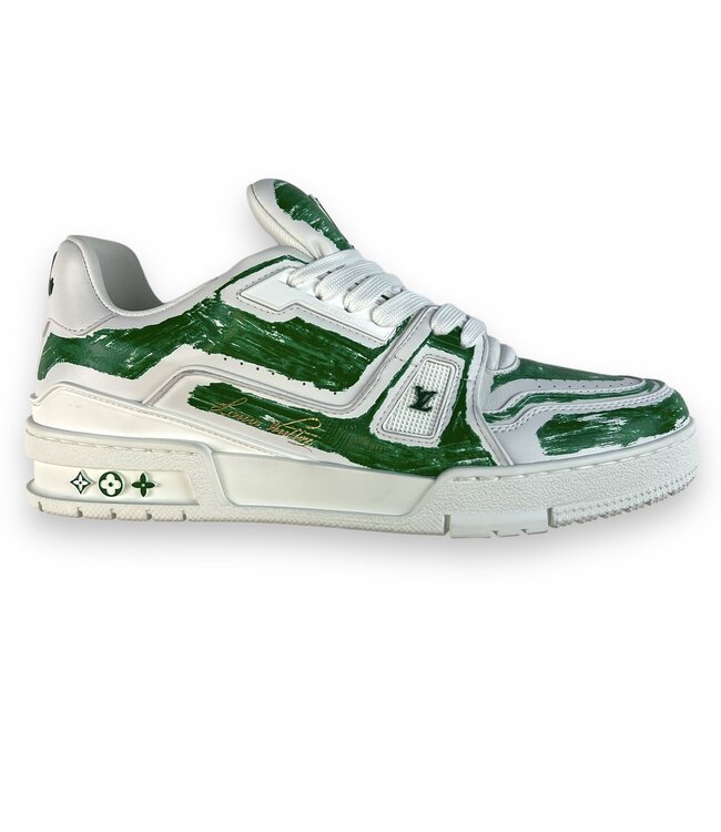 Louis Vuitton Louis Vuitton Trainer #54 Signature Green White Size 9.5 US